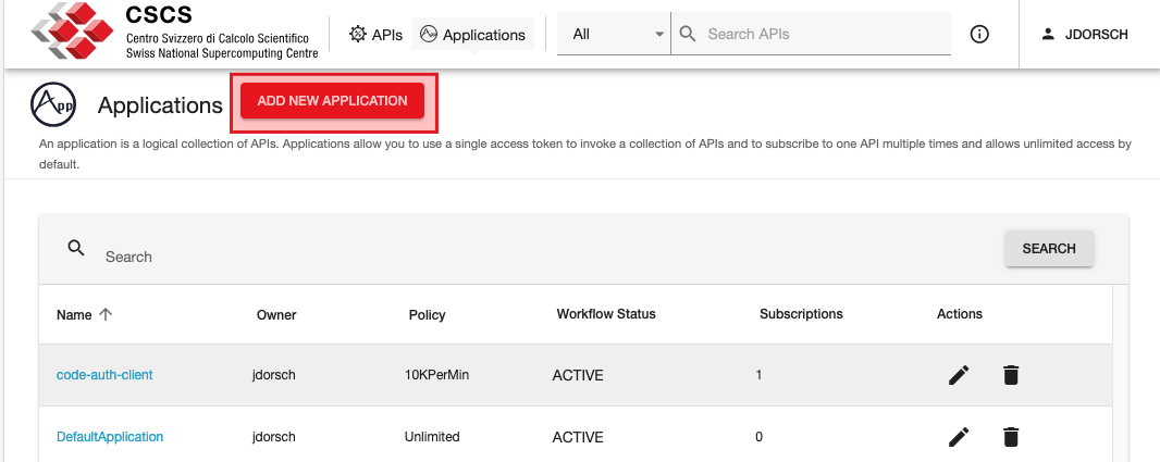 Create New App